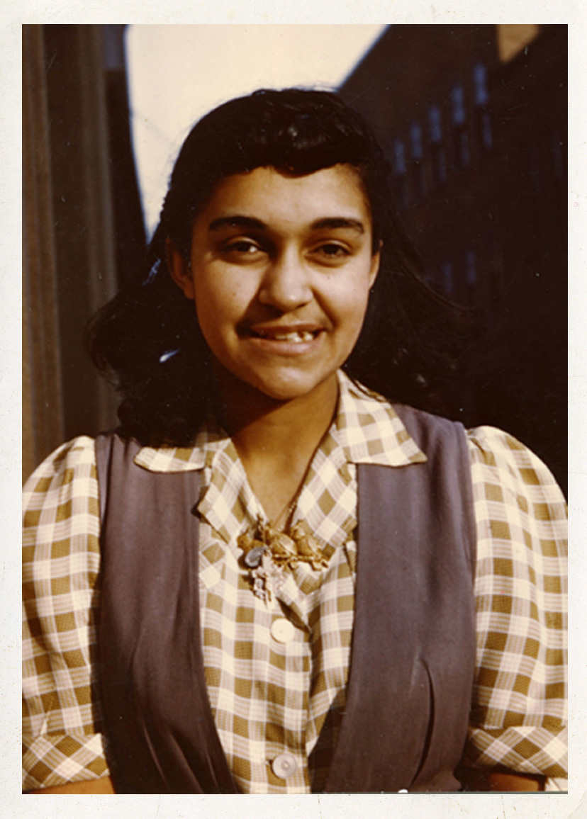 Muriel as a student